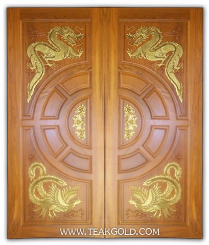 005_ประตูไม้สัก