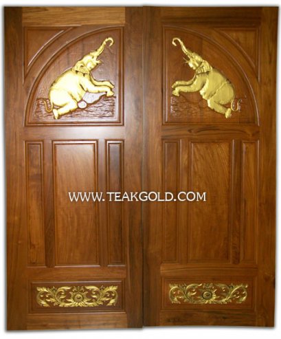 007_ประตูไม้สักทองบานคู่