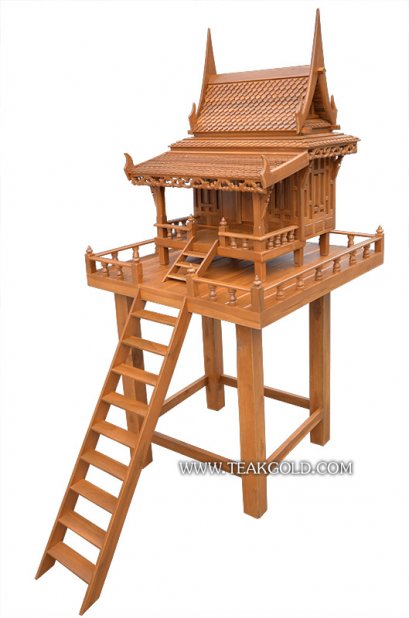 ศาลเจ้าที่เรือนไทย มีระเบียง