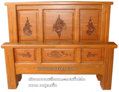 030_เตียงเรียบหัวแบบเหลี่ยม