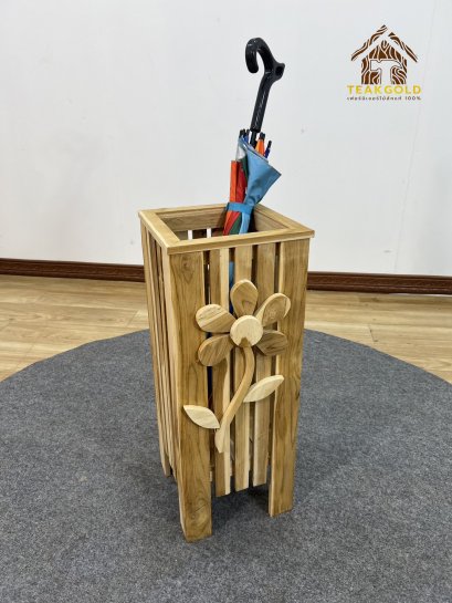 12.ที่ใส่ร่มไม้สัก