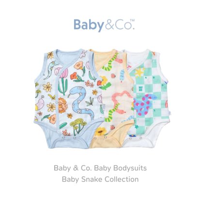 BABY & CO เสื้อผ้าเด็ก ชุดบอดี้สูท เนื้อผ้าพรีเมียมคอตตอน 100%