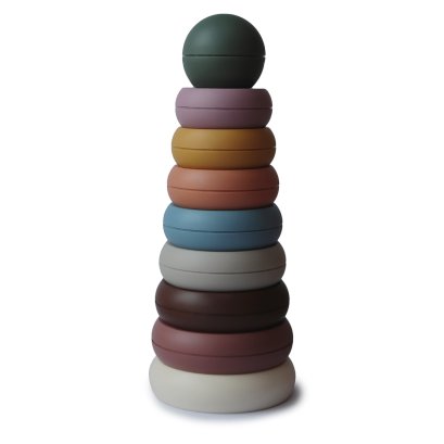 MUSHIE ของเล่นเสริมพัฒนาการ ตัวต่อเสริมทักษะ Stacking Rings Toy (6 เดือนขึ้นไป)