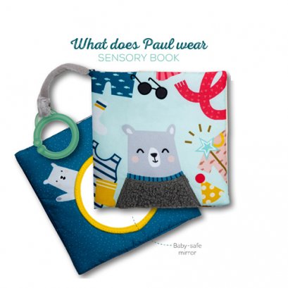 TAF TOYS หนังสือกิจกรรม What does Paul wear book