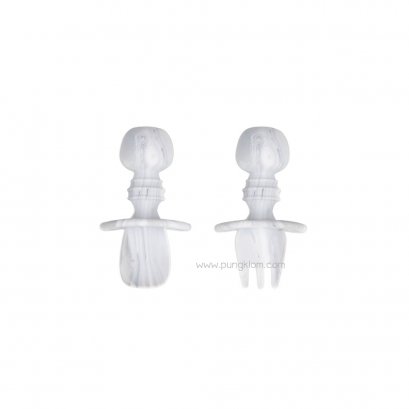 BUMKINS ชุดช้อนส้อมซิลิโคนหัดทาน Chewtensils (6m+)