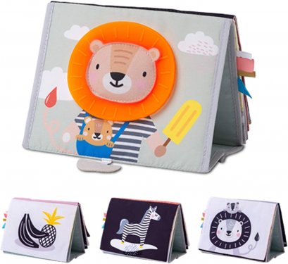 TAF TOYS หนังสือผ้ากระจก Tummy-time mirror Book