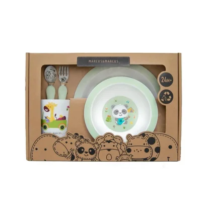 MARCUS & MARCUS เซตอุปกรณ์ทานอาหาร FRIENDLY KIDS MEALTIME SET (24m+)