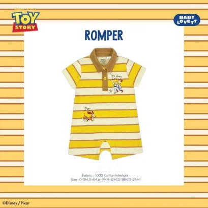 BabyLovett ชุดรอมเปอร์เด็กแขนสั้น ลาย Toy Story