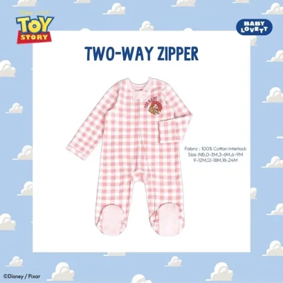 BabyLovett ชุดนอนเด็กปิดเท้า Toy Story™ Two-Way Zipper ผ้า 100% Premium Cotton (0M-2Y)