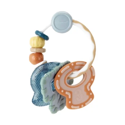 Infantino Teethimal Pop Pals ยางกัดซิลิโคน ช้าง & สิงโต  ของเล่นเสริมพัฒนาการเด็ก (0-36 เดือน)