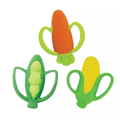 INFANTINO ยางกัดซิลิโคนรูปผักและผลไม้ Textured Teether