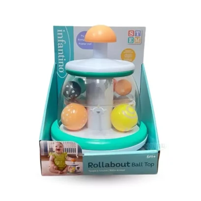 Infantino Rollabout Ball Top ลูกบอลหมุน ของเล่นเสริมพัฒนาการ สำหรับเด็ก 6 เดือนขึ้นไป