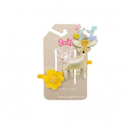 SATI กิ๊บติดผม ML.FLORAL REINDEER