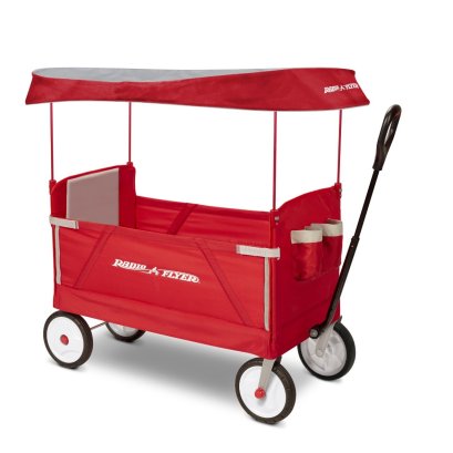 RADIO FLYER รถเข็นเด็กนั่ง 2 คน รถลากสิ่งของ 3-IN-1 EZ Fold แบรนด์ดังจาก USA (1y+)