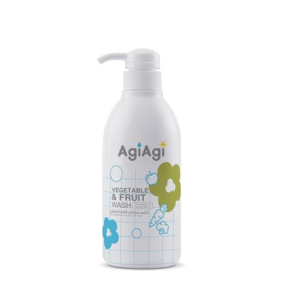 AgiAgi น้ำยาล้างผักและผลไม้ สารสกัดธรรมชาติ Vegetable & Fruit Wash 400ml.