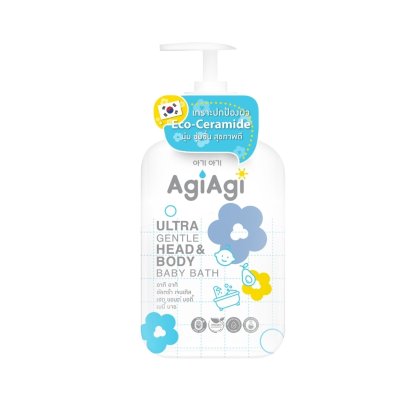 AgiAgi เจลอาบน้ำและสระผม Ultra Gentle Head & Body Baby Bath (0m+)