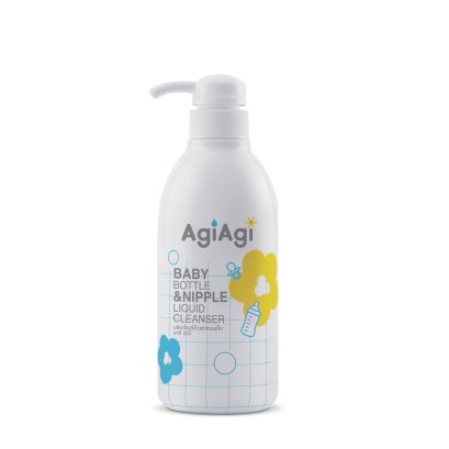 AgiAgi น้ำยาล้างขวดนม และจุกนมเด็ก Baby Bottle & Nipple Liquid Cleanser 500ml.