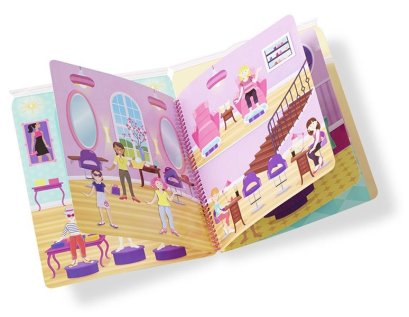 Melissa & Doug สมุดสติ๊กเกอร์รียูส รุ่นดีลักซ์นูน ติดใหม่ได้ (4Y+)