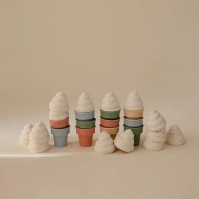 MUSHIE Ice Cream Toy Set ชุดของเล่นไอศกรีมซิลิโคน