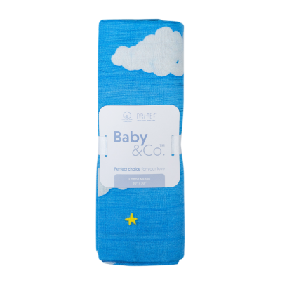 BABY & CO ผ้าอ้อมเด็ก ซึมซับได้ดีเยี่ยม ขนาด 30x30 นิ้ว (1 ผืน)