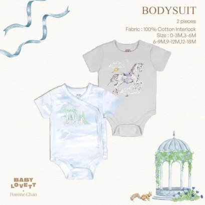 BabyLovett ชุดบอดี้สูทเด็ก คอลเลกชัน x Pomme Chan (แพ็ก 2 ชิ้น)