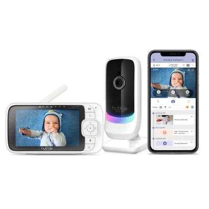 HUBBLE กล้องเบบี้มอนิเตอร์พร้อมจอ และ เชื่อมต่อ Wi-fi ได้ รุ่น Nursery Pal Shimmer