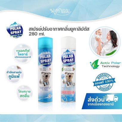 POLAR SPRAY สเปรย์ปรับอากาศ กลิ่นยูคาลิปตัส 280 ml.