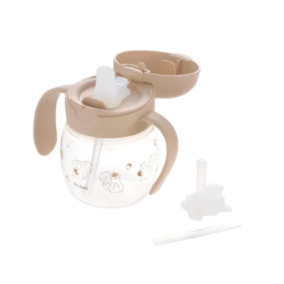 RICHELL เซตแก้วน้ำฝึกดูด 2 Step T.L.I. Spout-Straw Master Set 200ml.