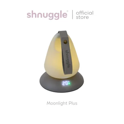 SHNUGGLE Moonlight Plus โคมไฟกลางคืนพกพา แสดงอุณหภูมิห้อง 10 ชั่วโมง