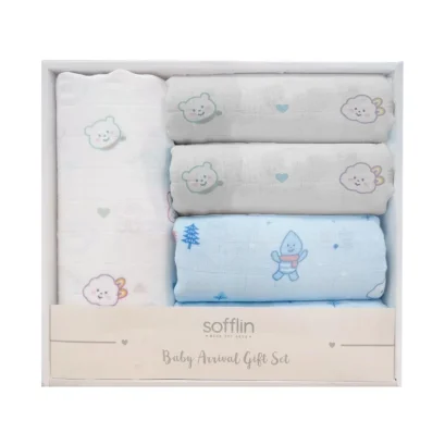 SOFFLIN ชุดของขวัญผ้าอ้อมเด็กแรกเกิด Baby Essentials Gift Set 5 ชิ้น