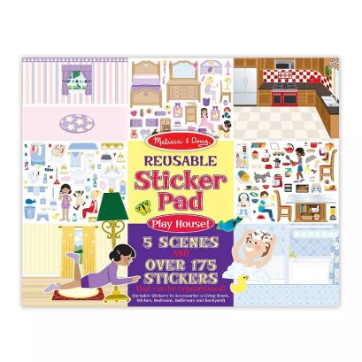 Melissa & Doug สมุดสติ๊กเกอร์ Reuseble Sticker Pad ของเล่นเสริมพัฒนาการ (3Y+)