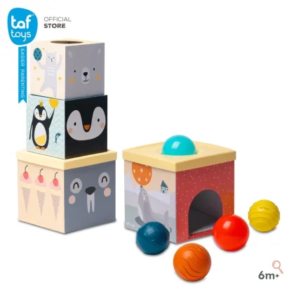 TAF TOYS North Pole Ball Drop Stacker กล่องหยอดบอล เรียงซ้อน เสริมพัฒนาการ (6m+)