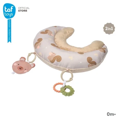 Taf Toys Tummy Time First หมอนฝึกคว่ำ 2-in-1 เสริมพัฒนาการกล้ามเนื้อคอและหลัง สำหรับเด็กแรกเกิด - 6 เดือน