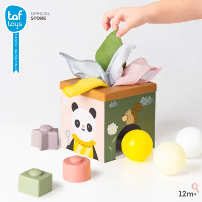 TAF TOYS กล่องทิชชู่ หยอดบอล Play & Discover Cub (1y+)