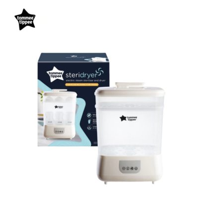 Tommee Tippee เครื่องนึ่งและอบแห้งขวดนมไฟฟ้า Starbeam Steridryer ฆ่าเชื้อด้วยไอน้ำ จุได้ 6 ขวด