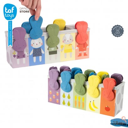 TAF TOYS ของเล่นกระต่ายจับคู่และการนับเลข Bunny School Match & Count