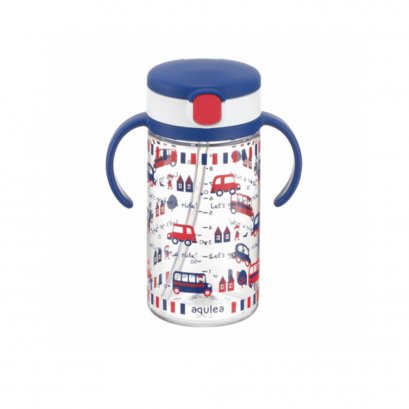 RICHELL แก้วหลอดดูด AQULEA (320ml) (7m+)