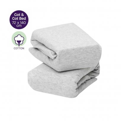 CLEVAMAMA ผ้าปูที่นอนรัดมุม ผ้า Jersey 72x140 cm.(0m+)