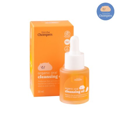 LITTLE CHOMPERS ออยล์ทำความสะอาดลิ้น Organic Oral Cleansing Oil (3m+)
