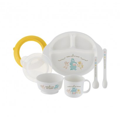 RICHELL เซตทานอาหารเด็ก ลายการ์ตูน First Dining Set (5m+)