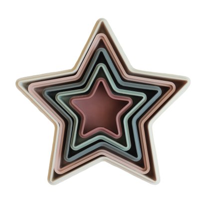 MUSHIE ของเล่นเสริมพัฒนาการ บล็อกตัวต่อดาว Nesting Stars Toy (10 เดือนขึ้นไป)