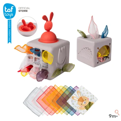 TAF TOYS กล่องทิชชู่ป๊อปอัพ Pop Up Tissue Box ของเล่นเสริมพัฒนาการ (12m+)