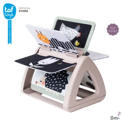 TAF TOYS หนังสือผ้าขาว-ดำ สองด้านหมุนได้ Black & White Spinning Book (0m+)