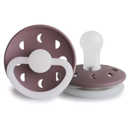 FRIGG Pacifier จุกหลอกยางซิลิโคน ห่วงเรืองแสง รุ่น Moon Phase Night Silicone (0-18m)