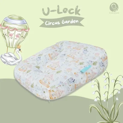 COCOONO ที่นอนกันกรดไหลย้อน Square U-lock หมอนทรง U (0-2y)