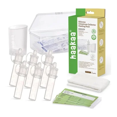 Haakaa Silicone Colostrum Collector เซตซิลิโคนเก็บน้ำนม ชุดเก็บน้ำนมพร้อมถ้วยป้อน Feeding Pack