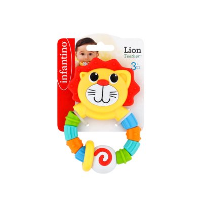 INFANTINO ของเล่นพร้อมยางกัดสิงโต Lion Teether (3m+)