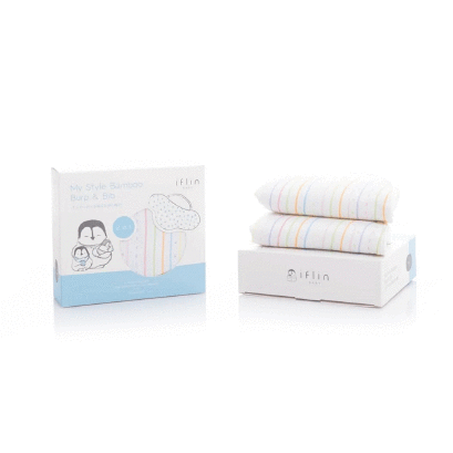 IFLIN BABY ผ้าพาดบ่า &amp; ผ้ากันเปื้อนใยไผ่ (2in1)