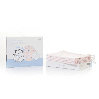 IFLIN BABY ผ้าอ้อมใยไผ่ 30x30 นิ้ว
