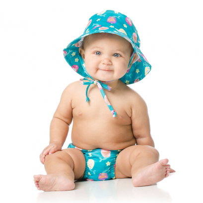 BUMKINS ชุดกางเกงผ้าอ้อมว่ายน้ำสำหรับเด็ก UPF50+ ลาย Mermaids